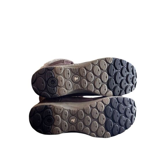 Merrell Kamori Mid Lace Up Snow Boot Fur Lined Suede Quilted Active Sport Sz 11 - Picture 7 of 8